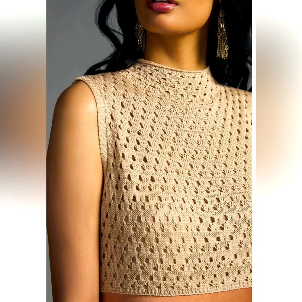 Mare Mare x Anthropologie Mock-Neck Sleeveless Dress - size XS - Picture 3 of 16